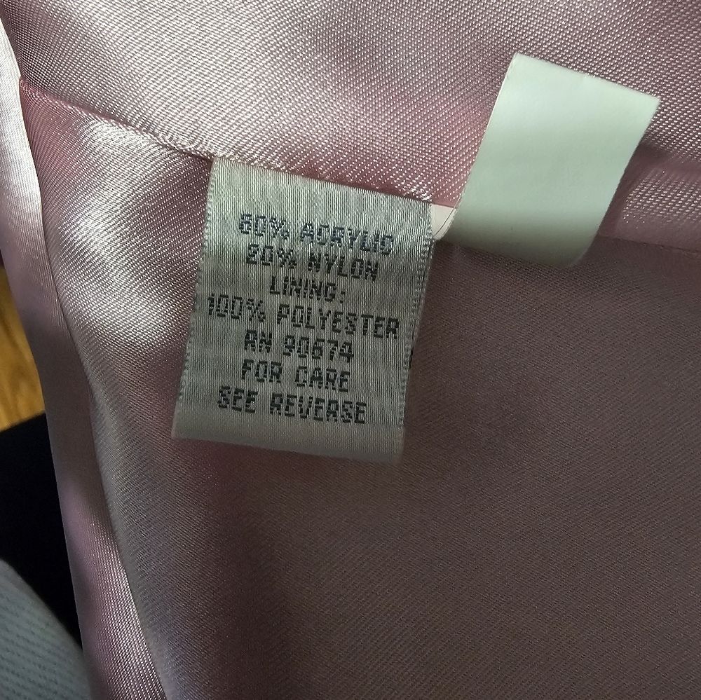Mark, Fore & Strike vintage looking black & pink tweed jacket blazer​ - Picture 5 of 12